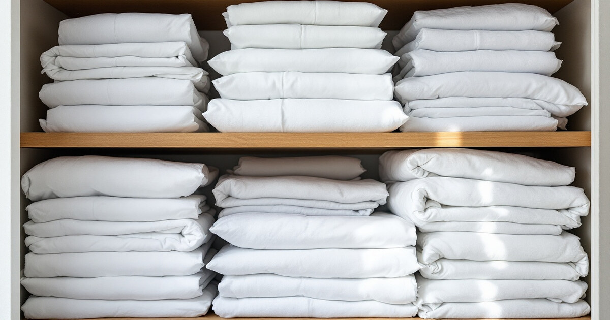 Three linen sets, and the rule that keeps turnovers on time