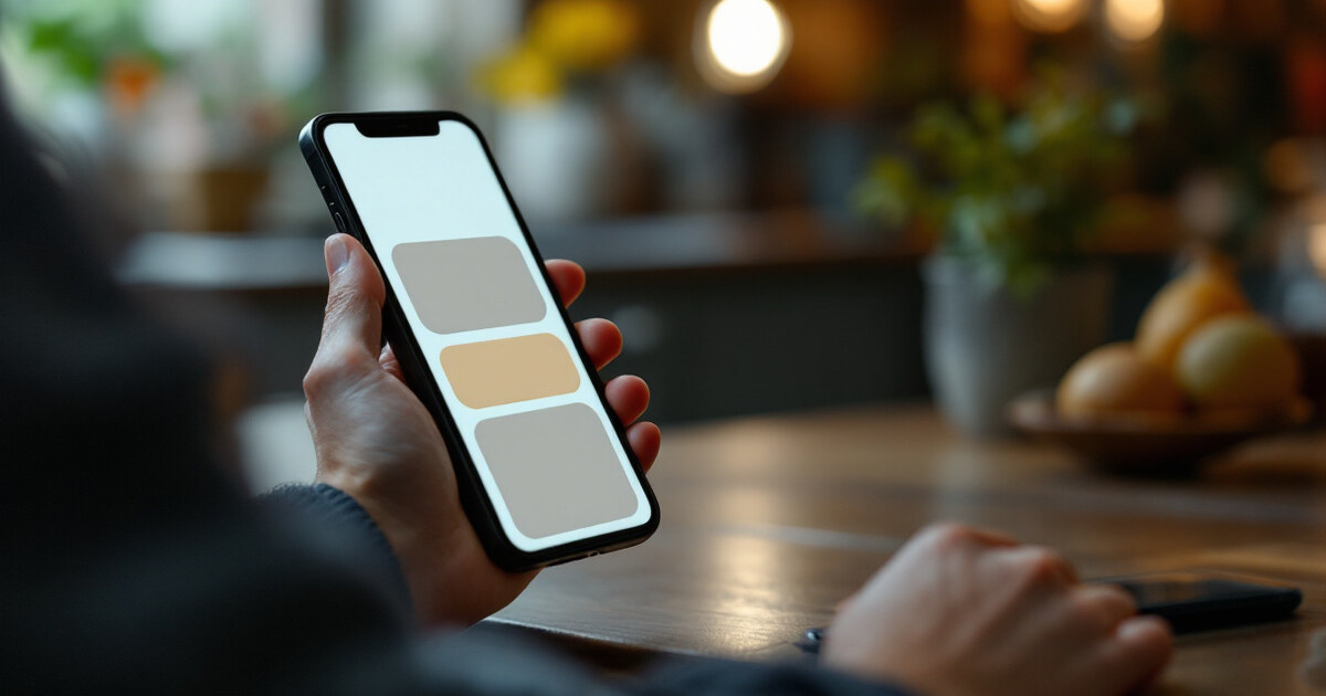 A tenant using an app on a phone